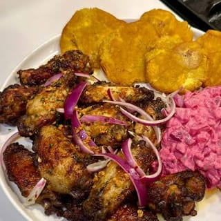 Wings and Plantains (Lunch)