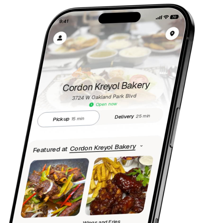 Cordon Kreyol Bakery app preview