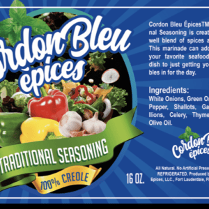 A label for an onion seasoning.